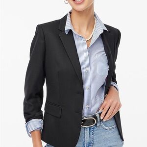J.Crew Schoolboy Blazer in Black Wool Dinner Jacket sz 6